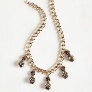 Modcloth Remix to Nutrition Pineapple Necklace